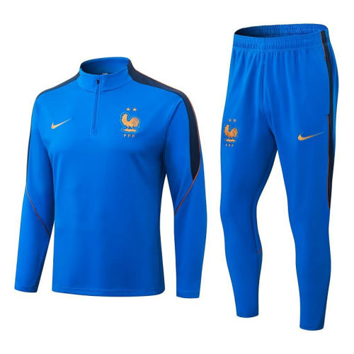 26-27 France Long sleeves Training Soccer Suit