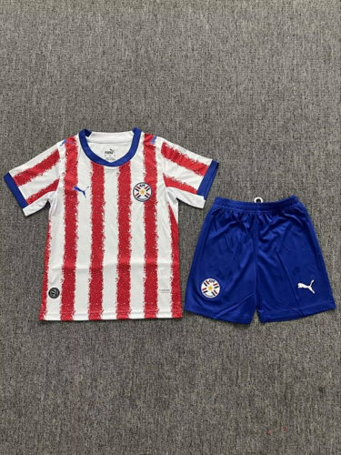 26-27 Paraguay Home Kids Cheap Soccer Jerseys