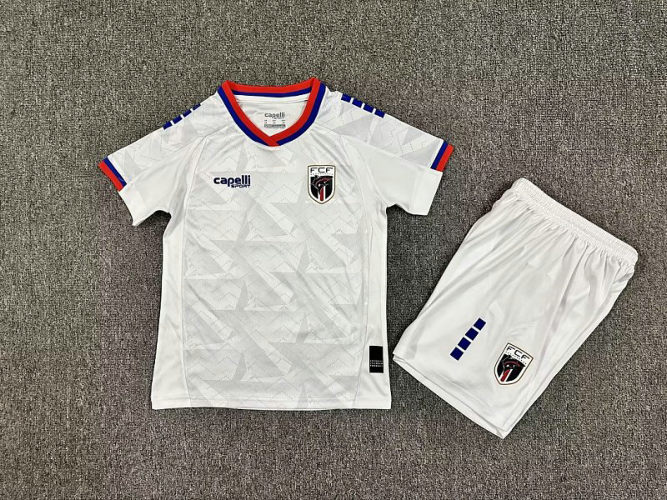 26-27 Cape Verde Away Kids Cheap Soccer Jerseys 