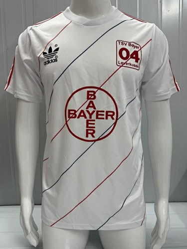 87-88 Leverkusen Away Long Sleeves Retro Cheap Soccer Jerseys