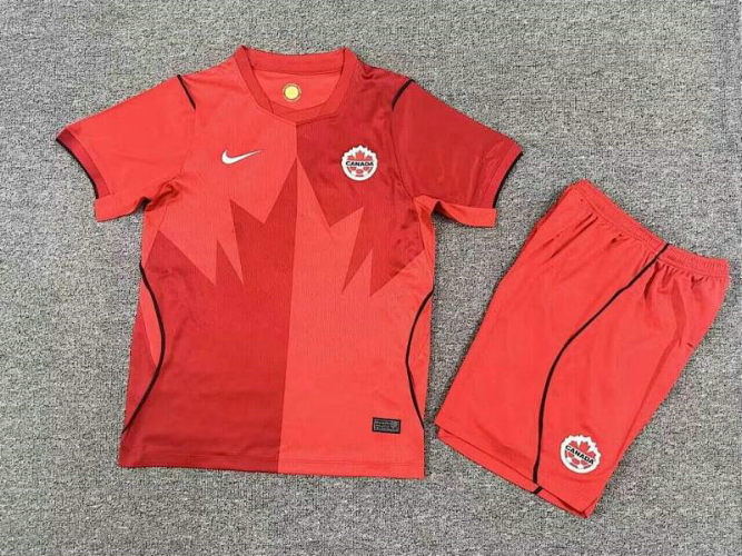 2026 Canada Home Kids Cheap Soccer Jerseys