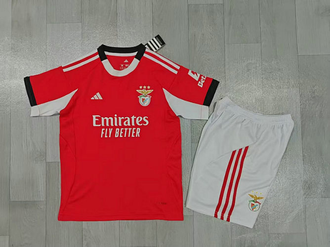25-26 Benfica Home Kids Cheap Soccer Jerseys