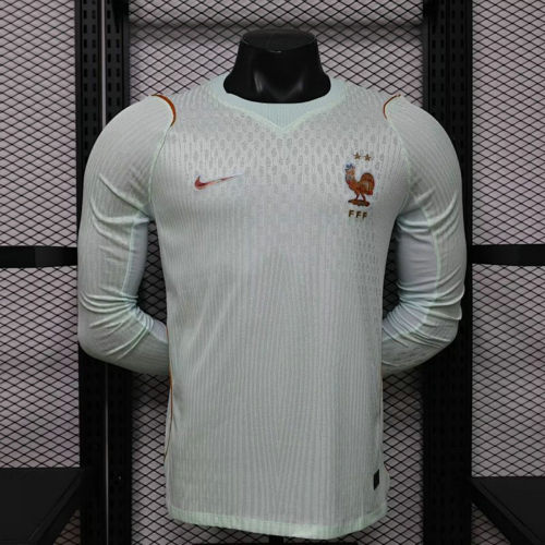 26-27 France Away Long Sleeves Player Version Cheap Soccer Jerseys
