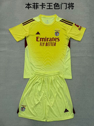 25-26 Benfica Goalkeeper Kids Cheap Soccer Jerseys