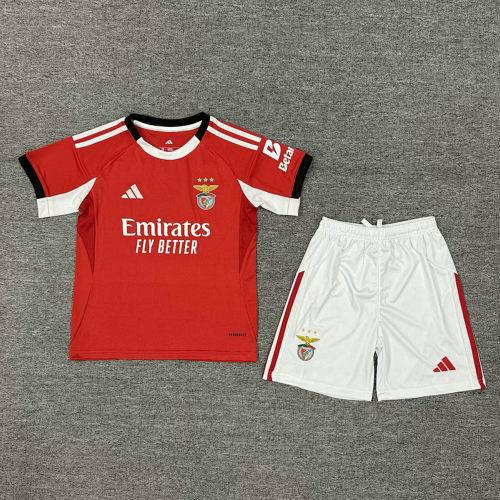 25-26 Benfica Home Kids Cheap Soccer Jerseys