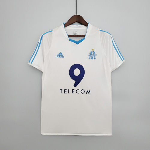 2002-03 Marseille Home Retro Soccer Jerseys