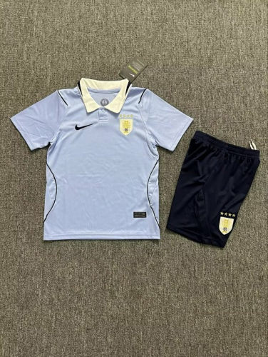 26-27 Uruguay Home Kids Cheap Soccer Jerseys 