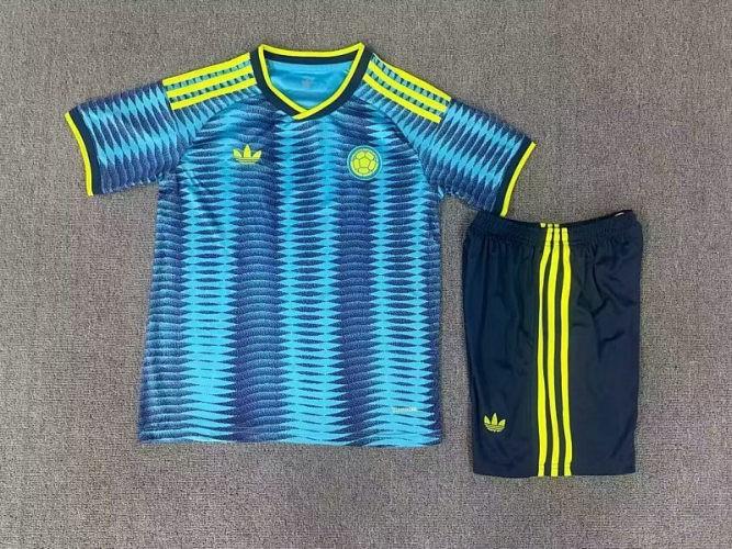 26-27 Colombia Away Kids Cheap Soccer Jerseys 