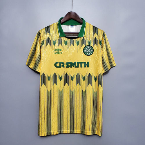 89-91 Celtic Away Retro Soccer Jerseys