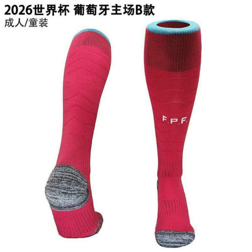 2026 Portugal Home Socks 