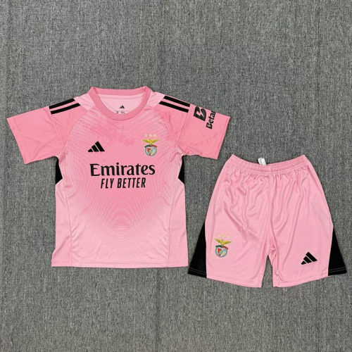 25-26 Benfica Goalkeeper Kids Cheap Soccer Jerseys