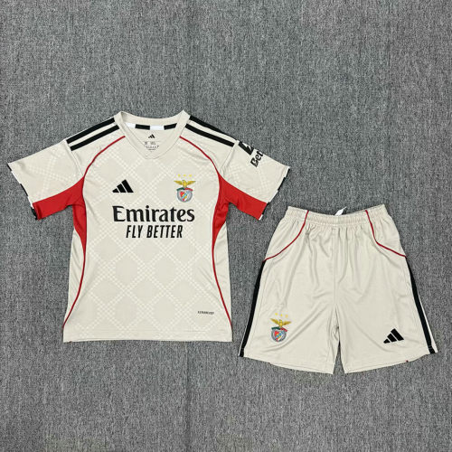 25-26 Benfica Away Kids Cheap Soccer Jerseys