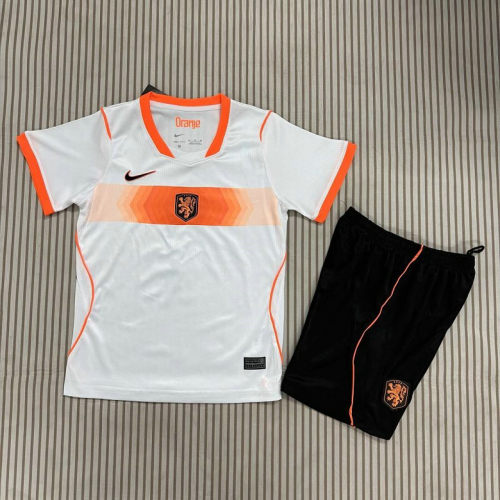 26-27 Netherlands Away Kids Cheap Soccer Jerseys