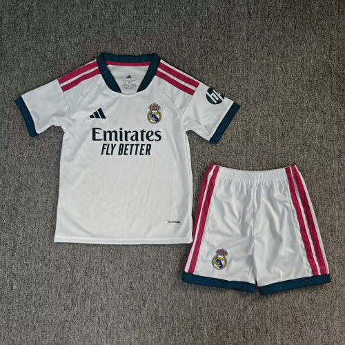 26-27 Real Madrid Home Kids Cheap Soccer Jerseys