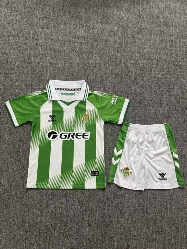 26-27 Real Betis Home Kids Cheap Soccer Jerseys and shorts