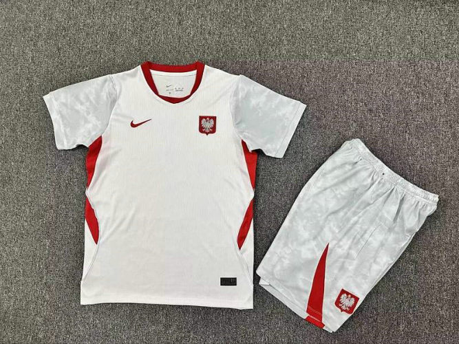 2026 Poland Home Kids Cheap Soccer Jerseys