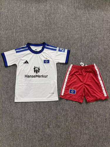 26-27 Hamburger Home Kids Cheap Soccer Jerseys and shorts