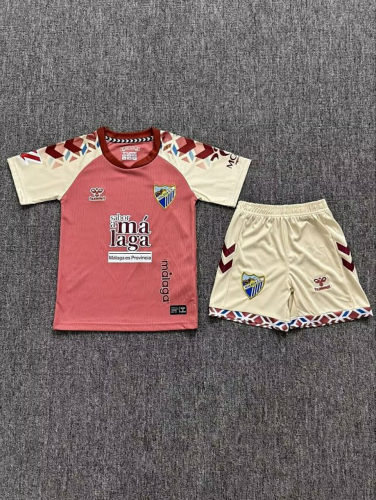 26-27 Malaga Away Kids Cheap Soccer Jerseys and shorts
