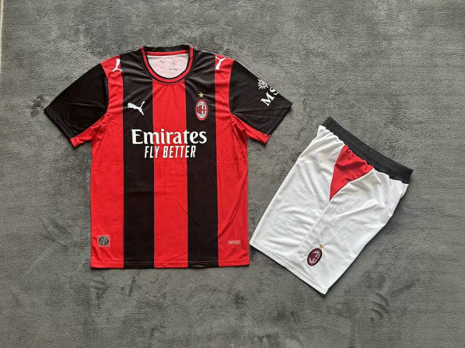 26-27 AC Milan Home Cheap Soccer Jerseys and shorts