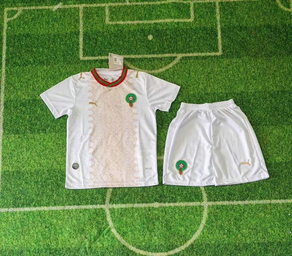 2026 Morocco Away Kids Cheap Soccer Jerseys