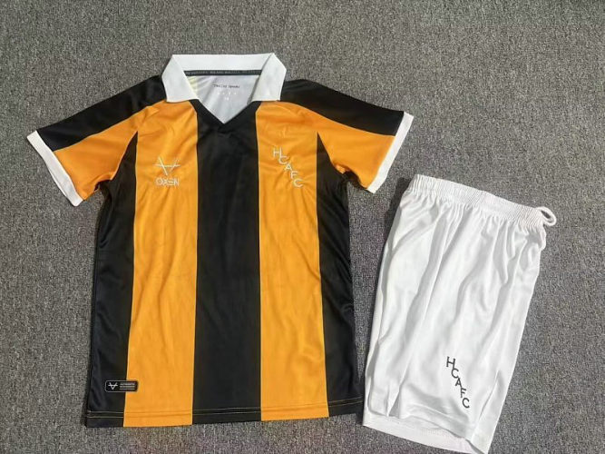 26-27 Hull City Home Kids Cheap Soccer Jerseys and shorts