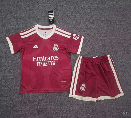 26-27 Real Madrid Third Kids Cheap Soccer Jerseys and shorts
