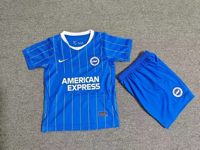 26-27 Brighton Home Kids Cheap Soccer Jerseys and shorts