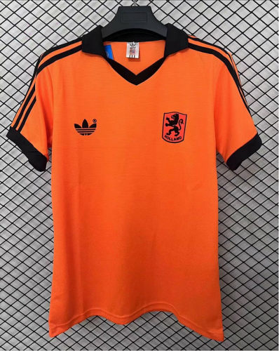 1980 Netherlands Home Retro Cheap Soccer Jerseys