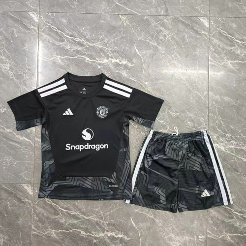 26-27 Man United Goalkeeper Kids Cheap Soccer Jerseys 