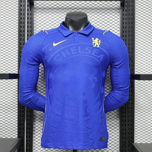 26-27 Chelsea Home Long Sleeve Player Version Cheap Soccer Jerseys
