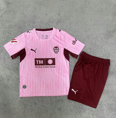 26-27 Valencia Third Kids Cheap Soccer Jerseys and shorts