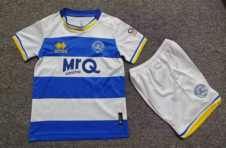 26-27 Queens Park Home Kids Cheap Soccer Jerseys and shorts