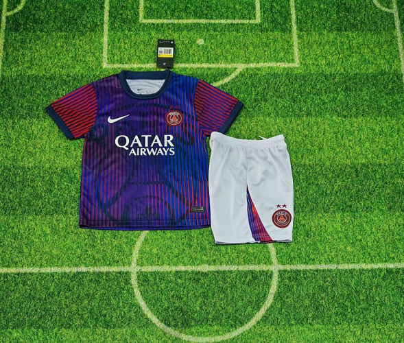 26-27 Paris Special Kids Cheap Soccer Jerseys and shorts