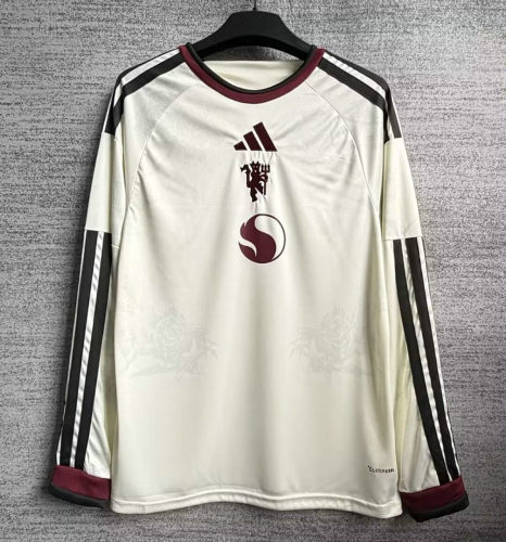 26-27 Man United Third Long Sleeve Cheap Soccer Jerseys 