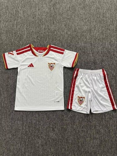 26-27 Sevilla Away Kids Cheap Soccer Jerseys and shorts