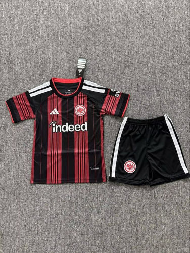 26-27 Frankfurt Home Kids Cheap Soccer Jerseys and shorts
