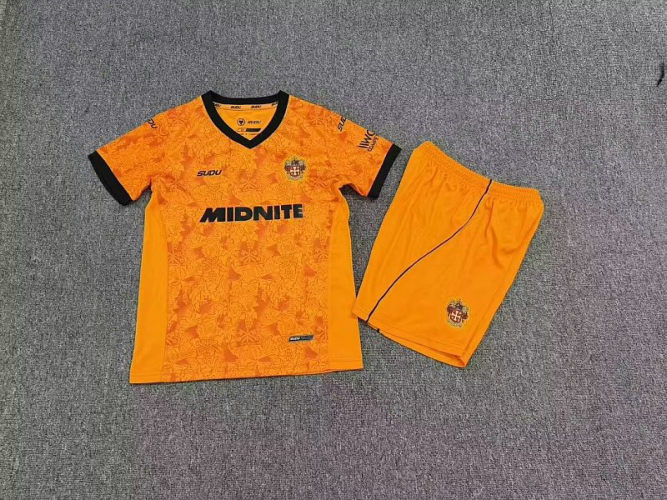 26-27 Wolverhampton Home Kids Cheap Soccer Jerseys and shorts