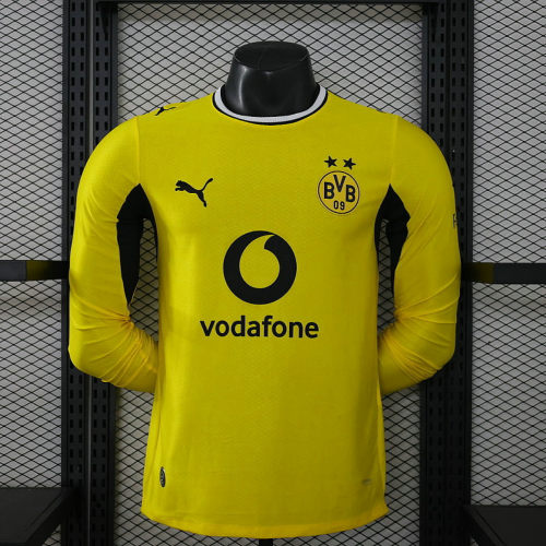 26-27 Dortmund Home Long Sleeve Player Version Cheap Soccer Jerseys