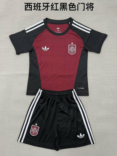 26-27 Spain Goalkeeper Cheap Soccer Jerseys and Shorts