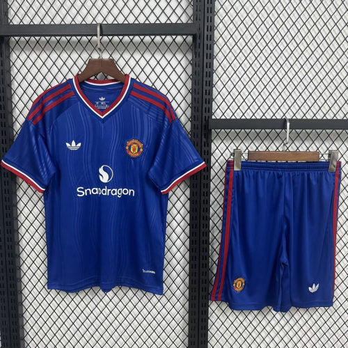 26-27 Man United Away Kids Cheap Soccer Jerseys and shorts