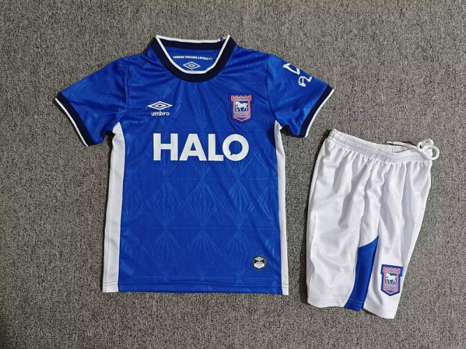 26-27 Ipswich Home Kids Cheap Soccer Jerseys and shorts