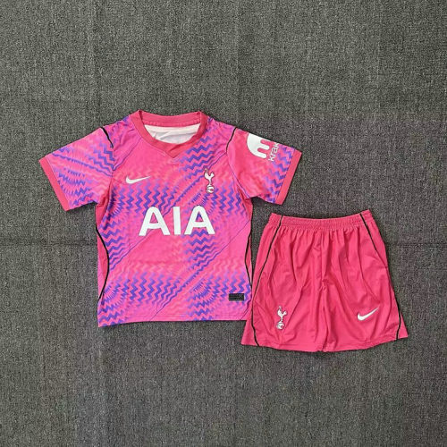 26-27 Tottenham Goalkeeper Kids Cheap Soccer Jerseys and shorts