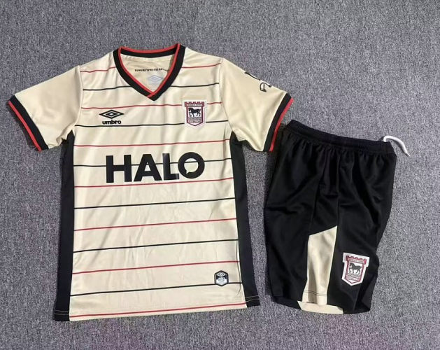 26-27 Ipswich Third Kids Cheap Soccer Jerseys and shorts
