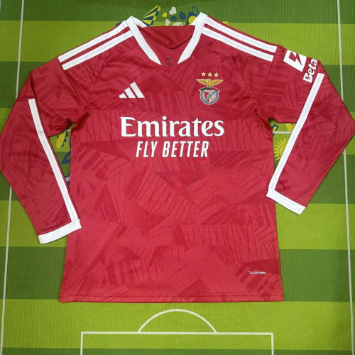 26-27 Benfica Home Long Sleeve Cheap Soccer Jerseys
