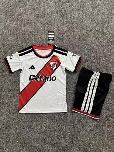 26-27 River Plate Home Kids Cheap Soccer Jerseys