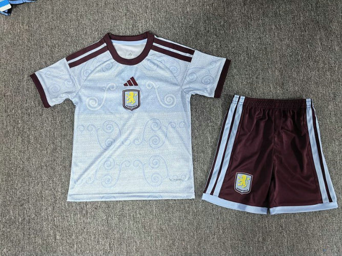 26-27 Aston Villa Third Kids Cheap Soccer Jerseys and shorts