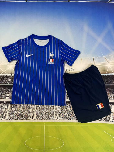 26-27 France Kids Cheap Soccer Jerseys and shorts