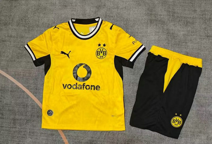 26-27 Dortmund Home Kids Cheap Soccer Jerseys and shorts
