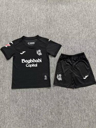 26-27 Real Sociedad Away Kids Cheap Soccer Jerseys and shorts