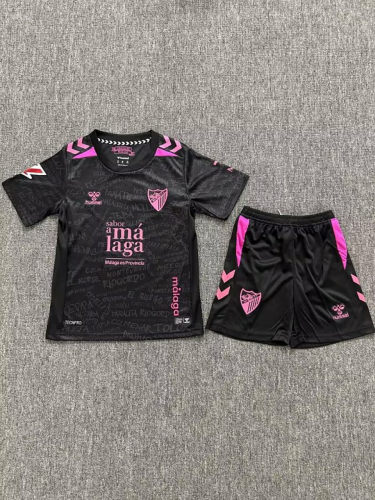 26-27 Malaga Third Kids Cheap Soccer Jerseys and shorts